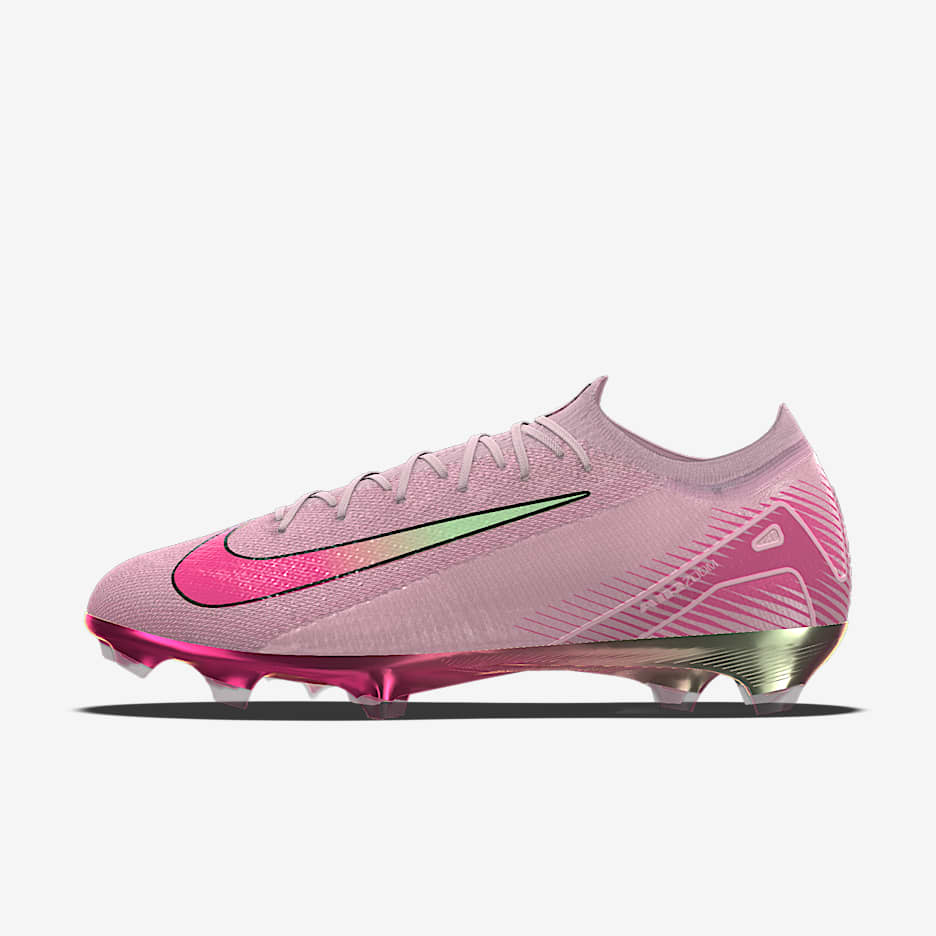 Chaussure de foot à crampons basse pour terrain sec personnalisable Nike Mercurial Vapor 16 Elite By You - Pink Foam/Hyper Pink/Pink Foam
