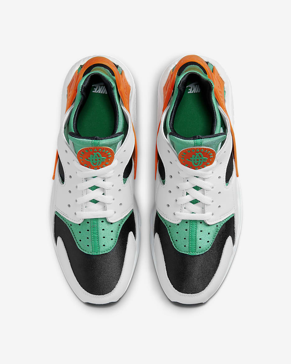 Nike Air Huarache Men's Shoes - White/Stadium Green/Black/Safety Orange