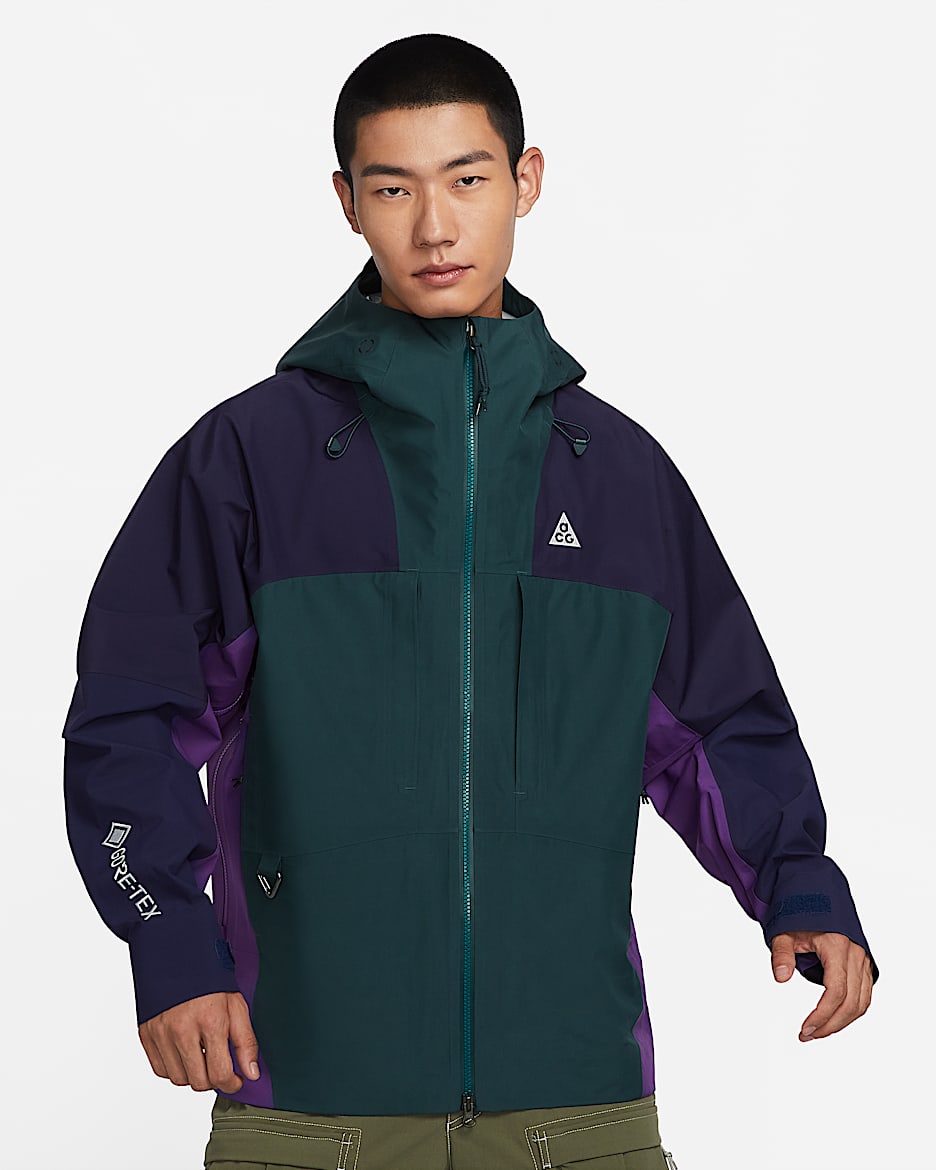 ナイキ ACG Storm-FIT ADV GORE-TEX "Misery Ridge" メンズジャケット - ディープジャングル/パープルインク/パープルコスモス/サミットホワイト