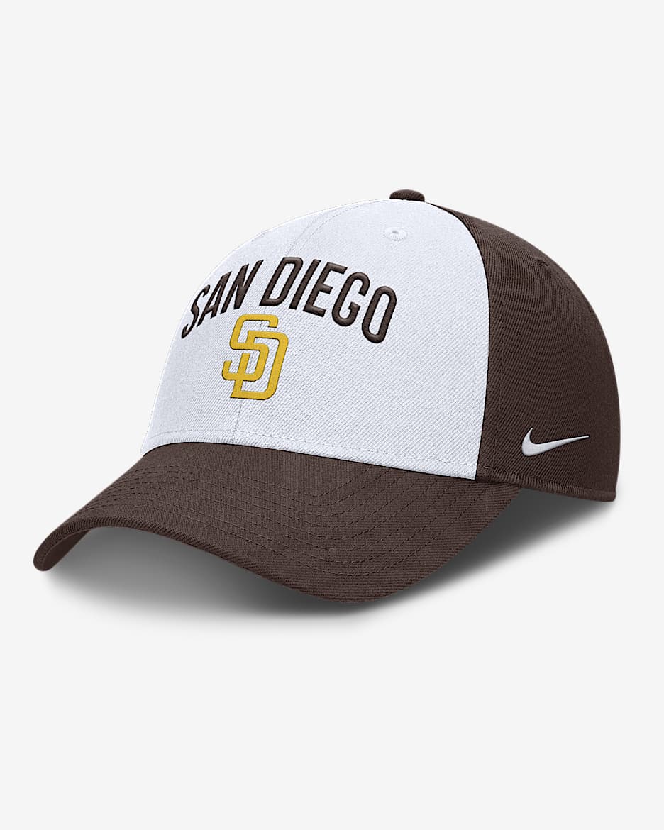 San Diego Padres Club Men's Nike Dri-FIT MLB Adjustable Hat - White