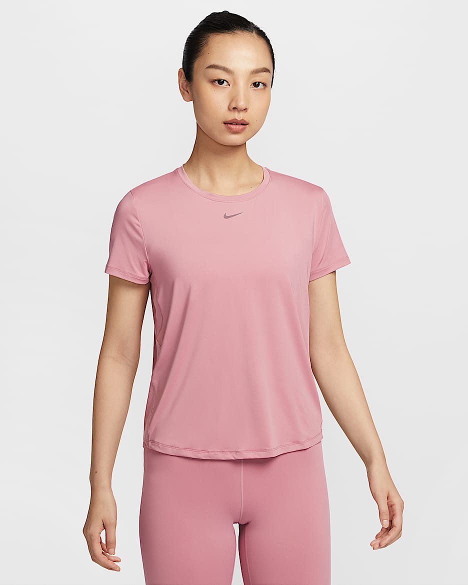 Nike One Classic Women's Dri-FIT Short-Sleeve Top - Elemental Pink/Black