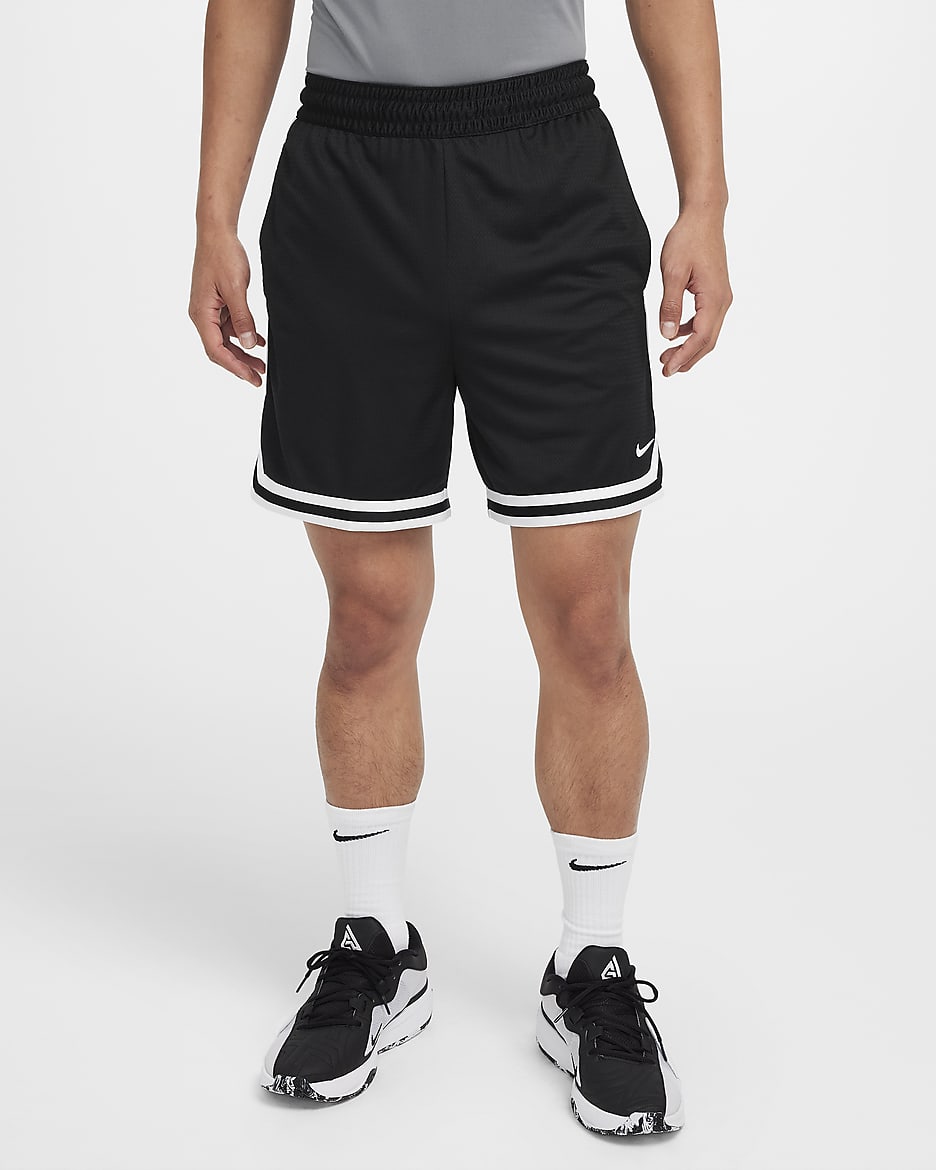 Nike DNA Men's Dri-FIT 15cm (approx.) Basketball Shorts - Black/White/White