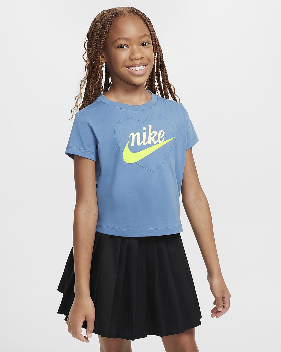 Nike New Impressions Little Kids' Heart Graphic T-Shirt - Aegean Storm