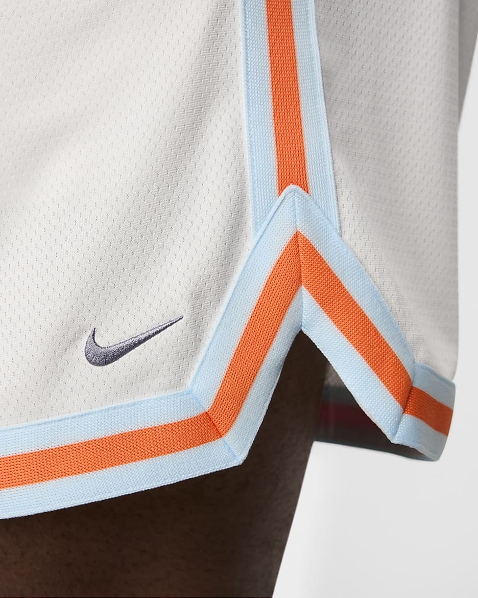 Shorts de básquetbol Dri-FIT de 15 cm para hombre Nike DNA - Fantasma/Azul glacial/Pizarra cenizo