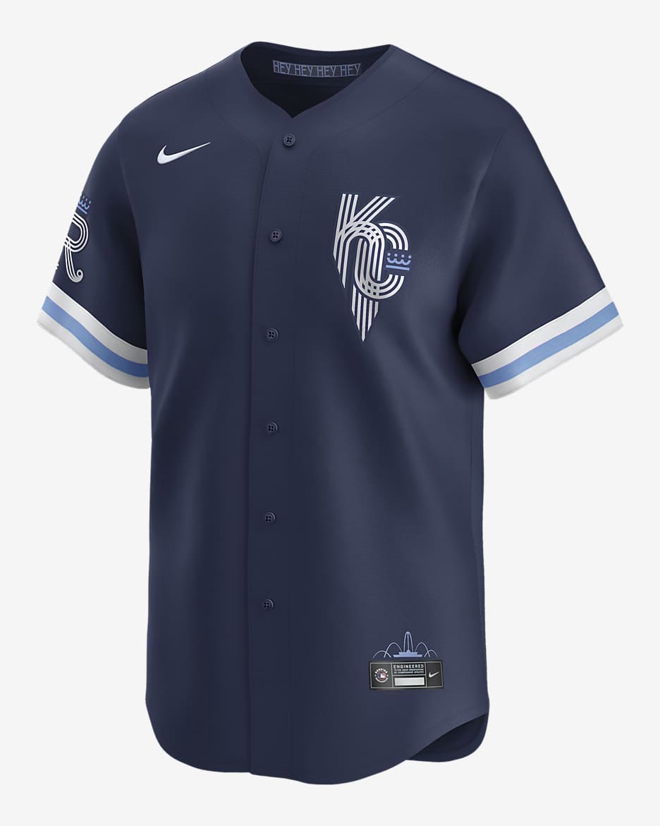 Jersey Nike Dri-FIT ADV de la MLB Limited para hombre Kansas City Royals City Connect - Azul marino