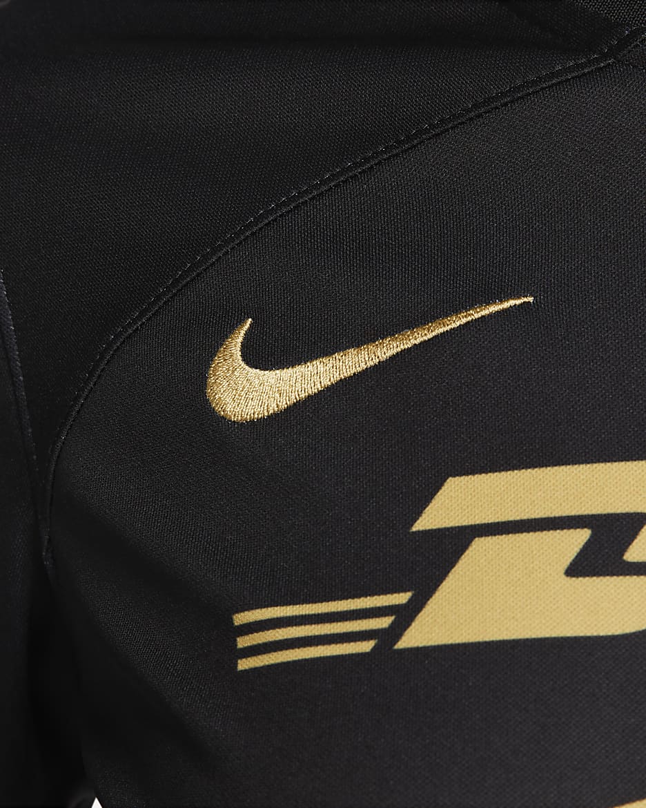 Pumas UNAM 2022/23 Stadium Third Women's Nike Dri-FIT Soccer Jersey - Black/Truly Gold/Truly Gold