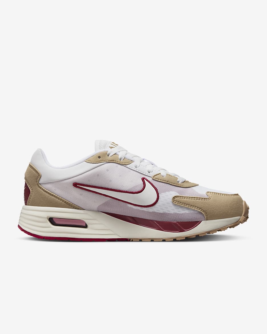 Nike Air Max Solo Men's Shoes - White/Hemp/Noble Red/White