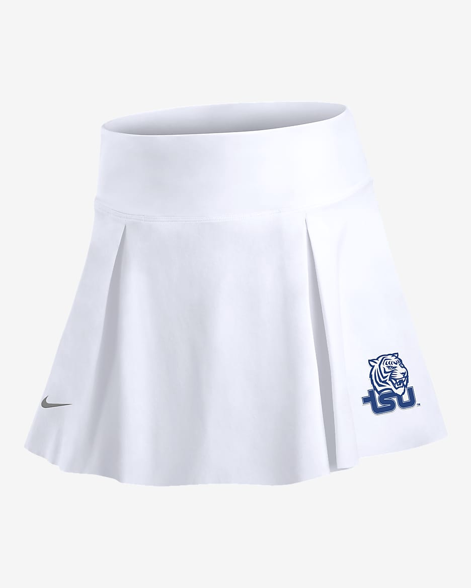 Falda universitaria Nike para mujer Tennessee State Club - Blanco