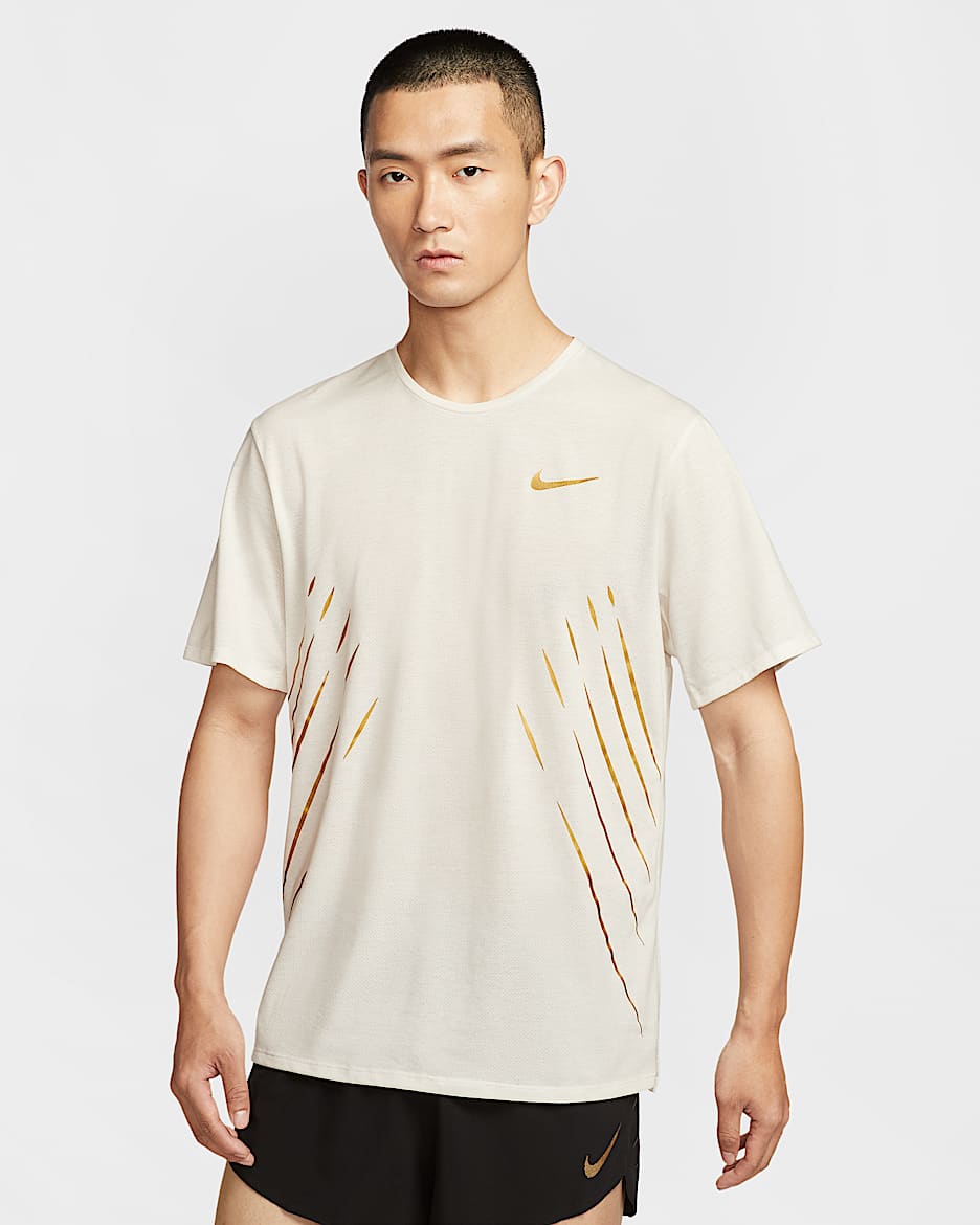 Nike x Jakob Men's Dri-FIT Short-Sleeve Running Top - Sail
