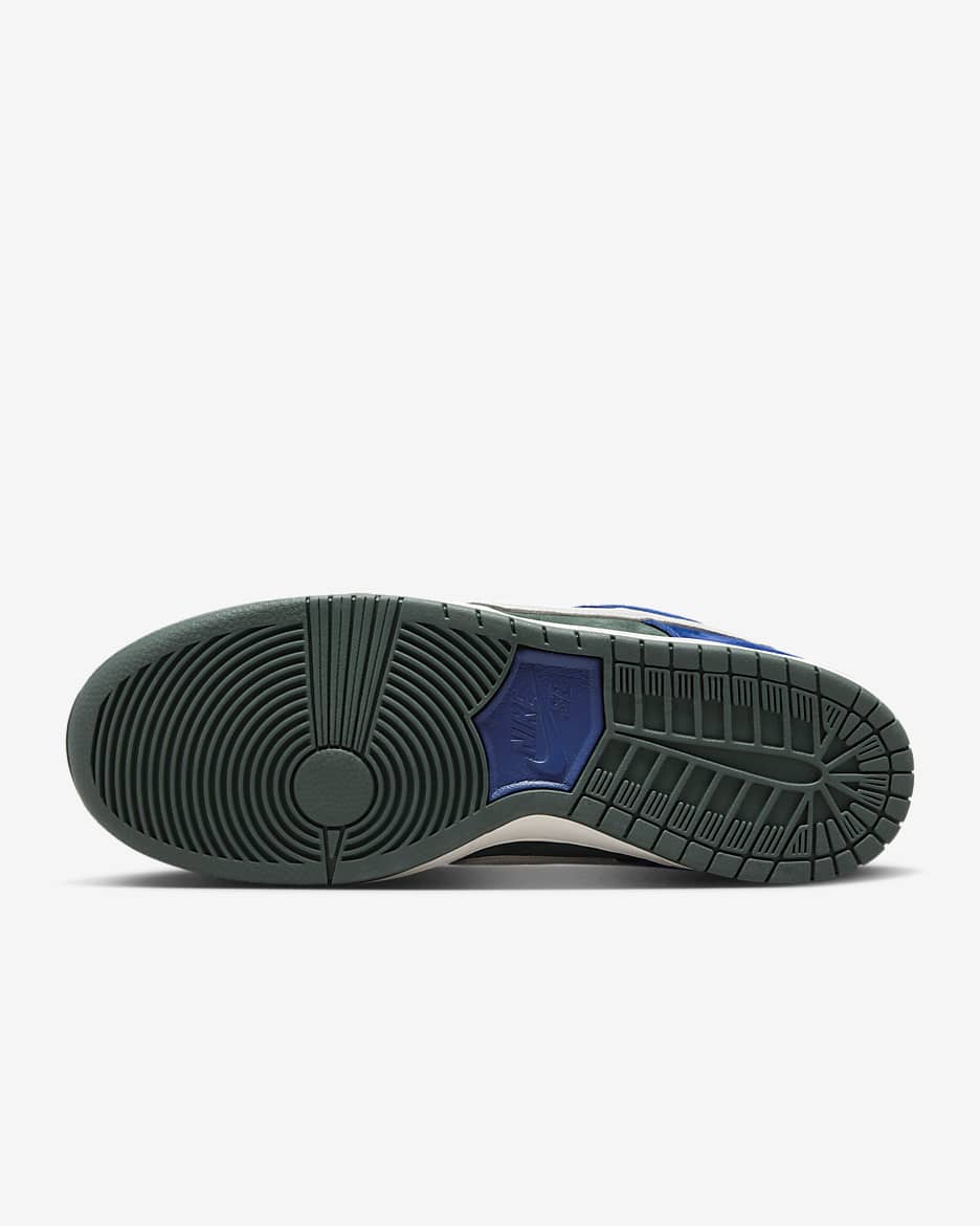 Chaussures de skateboard Nike SB Dunk Low Pro - Deep Royal Blue/Vintage Green/Sail