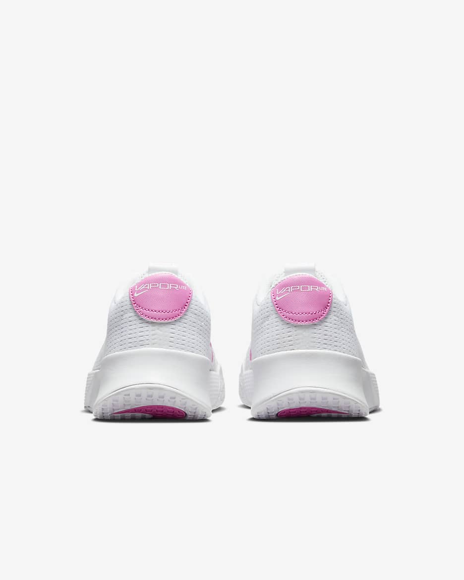 Dámská tenisová bota NikeCourt Vapor Lite 2 na tvrdý povrch - Bílá/Bílá/Playful Pink