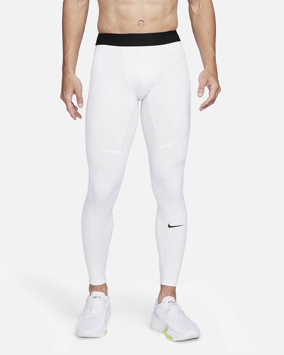 Nike Pro Warm Herentights - Wit/Zwart