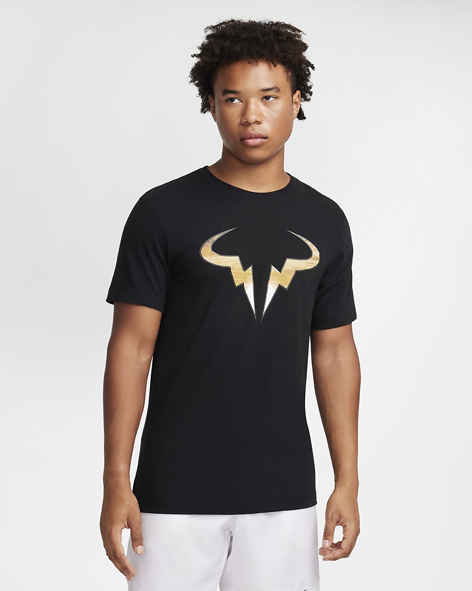 Męski T-shirt do tenisa NikeCourt Dri-FIT Rafa - Czerń