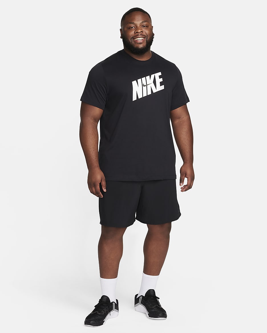 Nike Men's Dri-FIT Fitness T-Shirt - Black