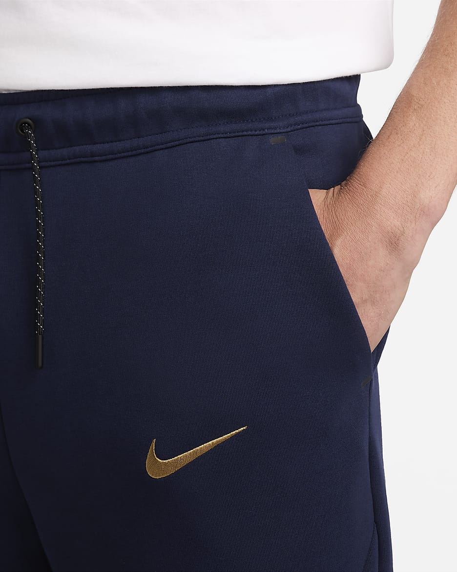 FFF Tech Fleece Nike Football joggebukse til herre - Blackened Blue/Club Gold