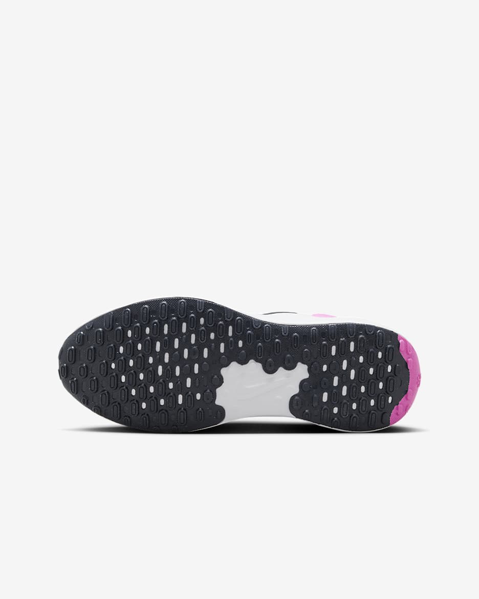 รองเท้าวิ่งเด็กโต Nike Revolution 7 - ขาว/Playful Pink/Midnight Navy