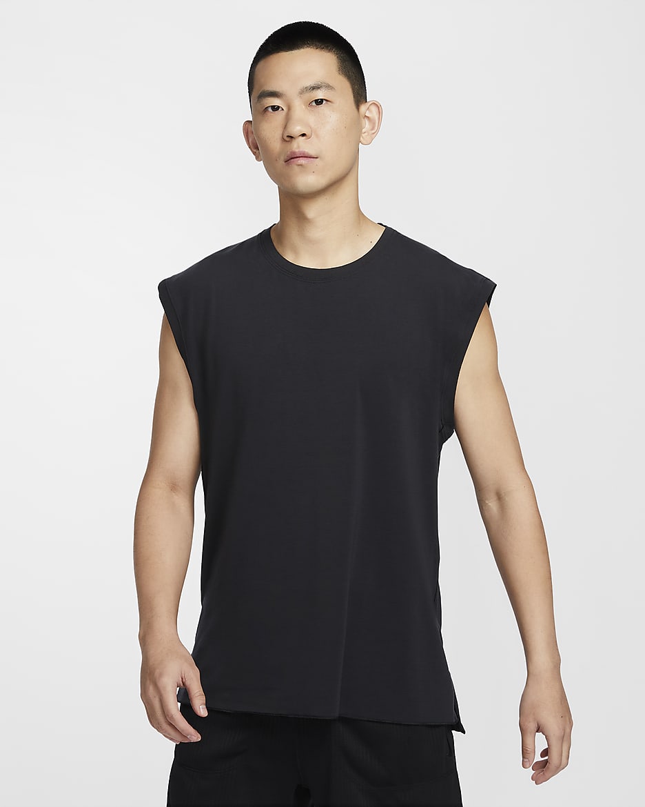 Nike Yoga Dri-FIT Men's Tank - Black/Iron Grey