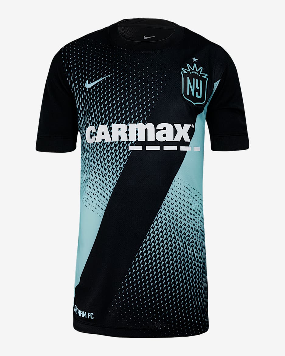 NJ/NY Gotham FC 2025 Stadium Home Big Kids' Nike Dri-FIT NWSL Replica Jersey - Black/Copa