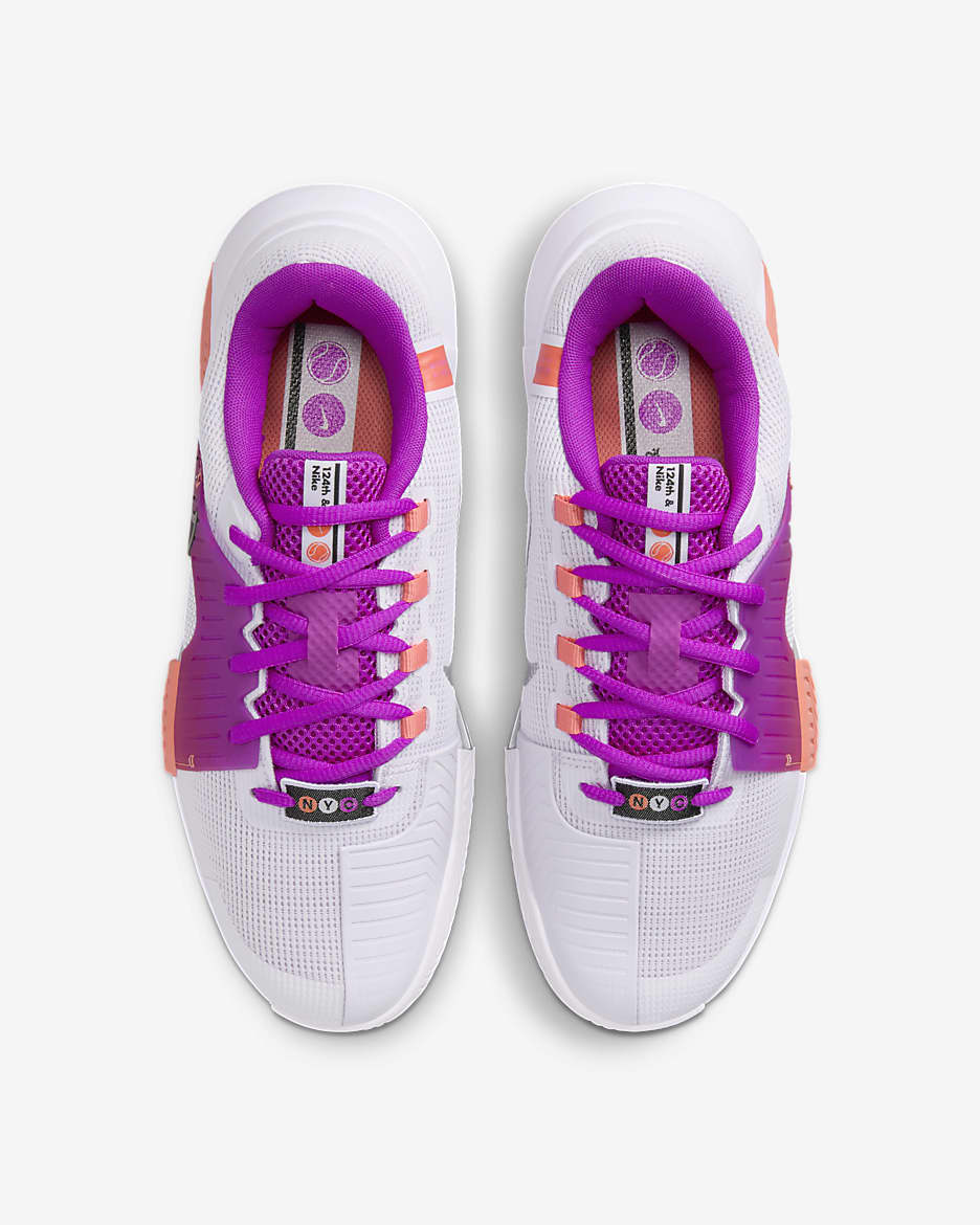 Nike Zoom GP Challenge 1 Premium Women's Hard Court Tennis Shoes - Barely Grape/Light Wild Mango/Vivid Grape/Black