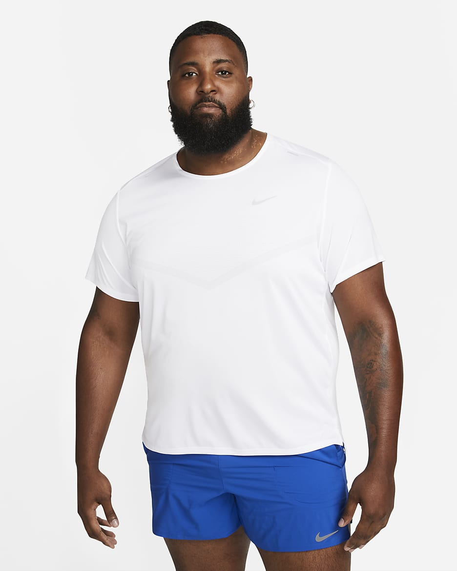 Nike Rise 365 Dri-FIT rövid ujjú férfi futófelső - Fehér