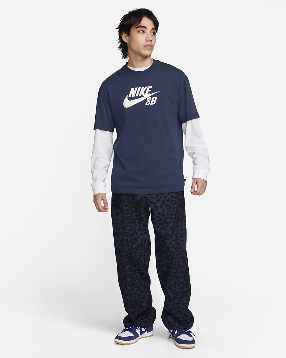 Nike SB Kearny Men's All-Over Print Cargo Trousers - Midnight Navy