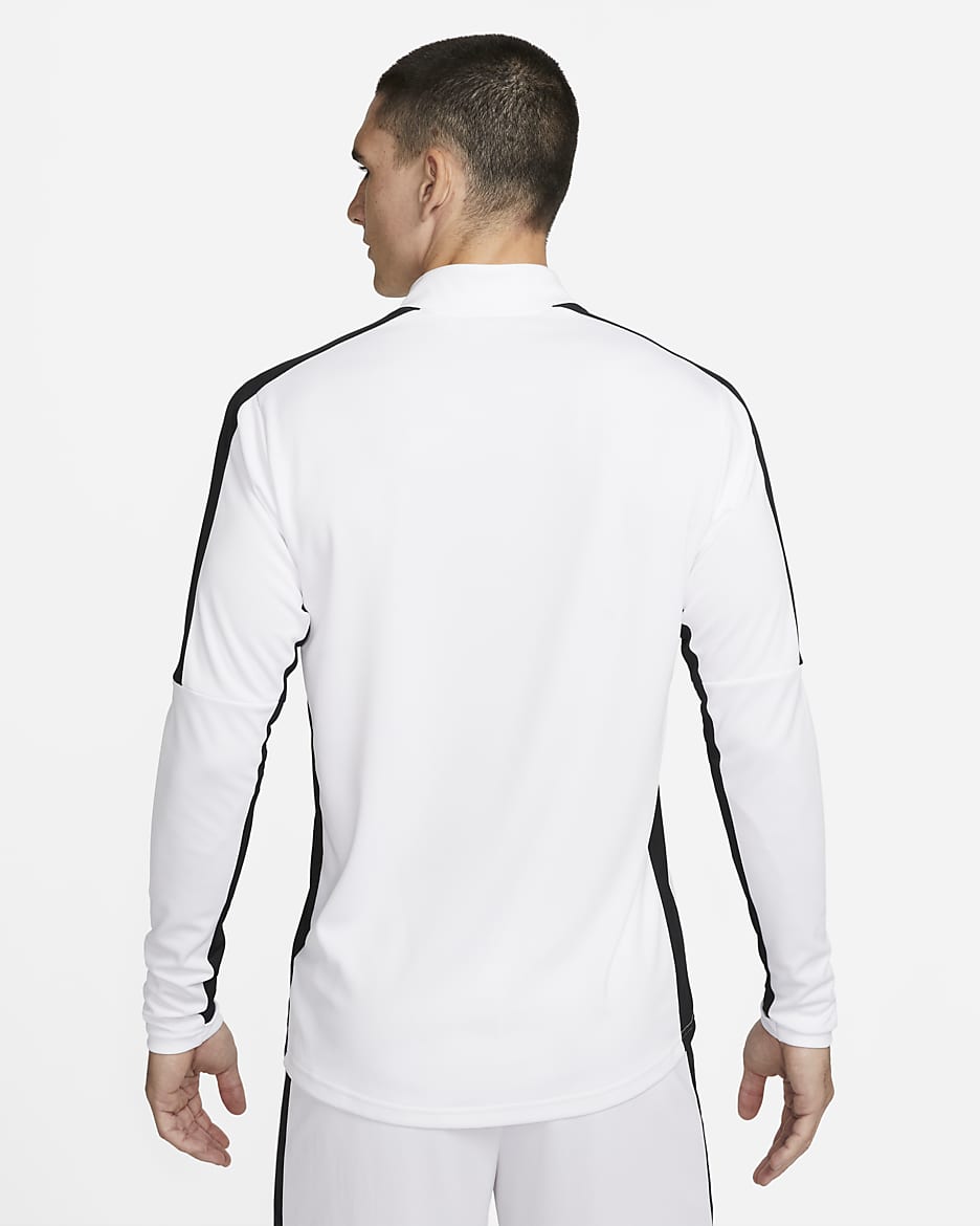 Nike Academy Men's Dri-FIT 1/2-Zip Football Top - White/Black/Black