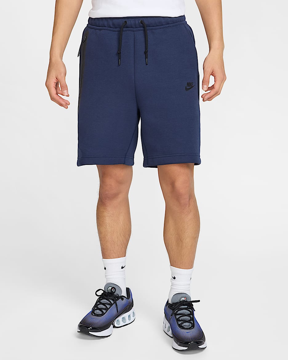 Shorts para hombre Nike Sportswear Tech Fleece - Obsidiana/Negro