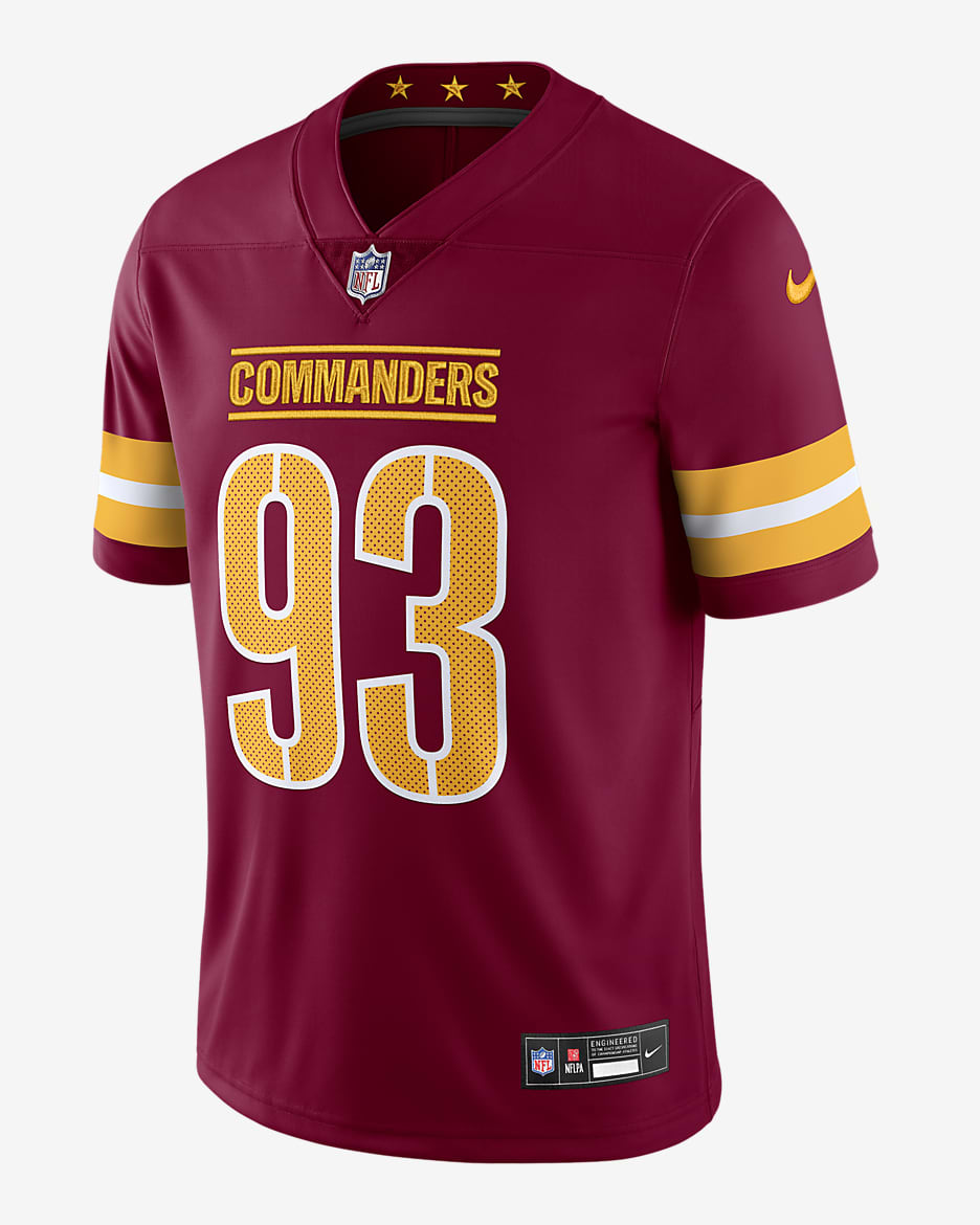 Jersey Nike de la NFL Limited para hombre Jonathan Allen Washington Commanders - Burdeos