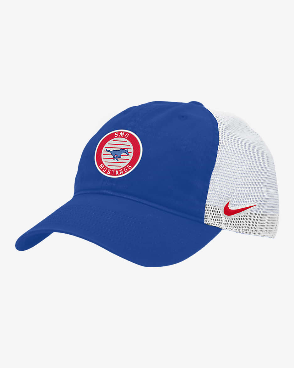 SMU Heritage86 Nike College Trucker Hat - Game Royal