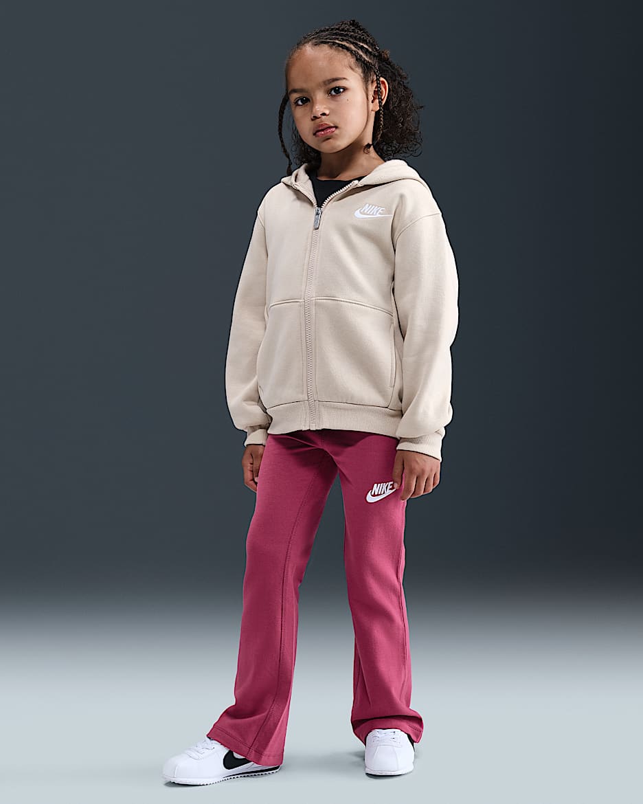 Nike Little Kids' Dri-FIT Flared Leggings - Sweet Beet