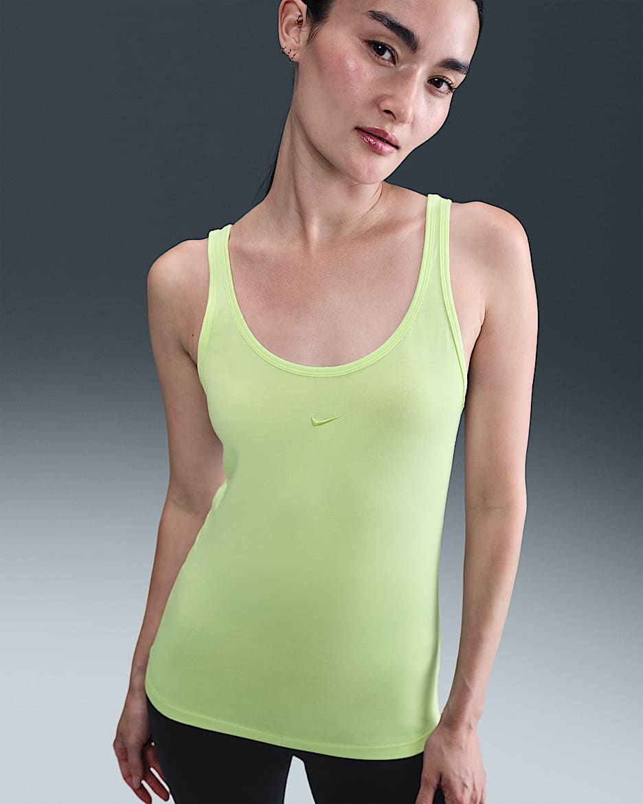 Nike Sportswear Chill Knit Women's Tank Top - Light Liquid Lime