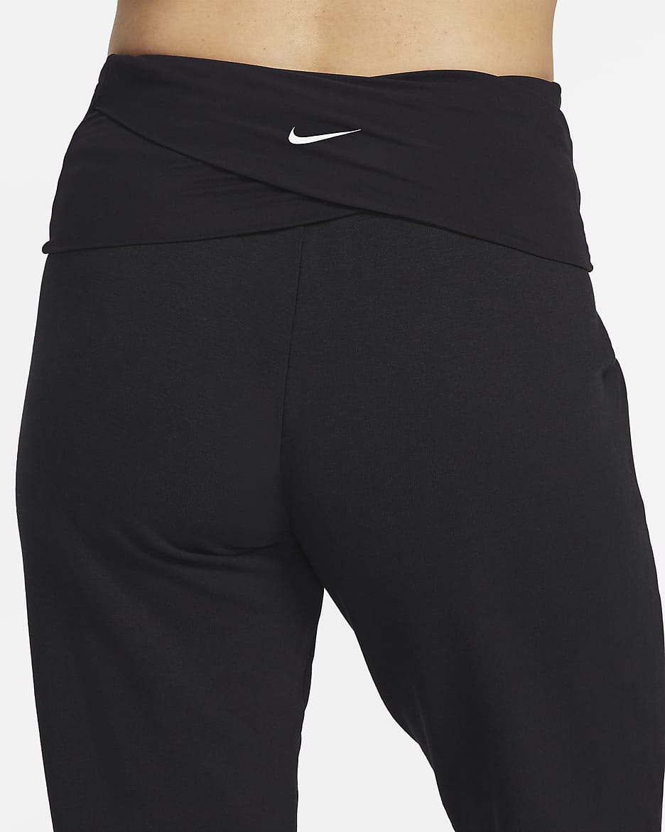 Nike One (M) Women's French Terry Pants (Maternity) - Black/White