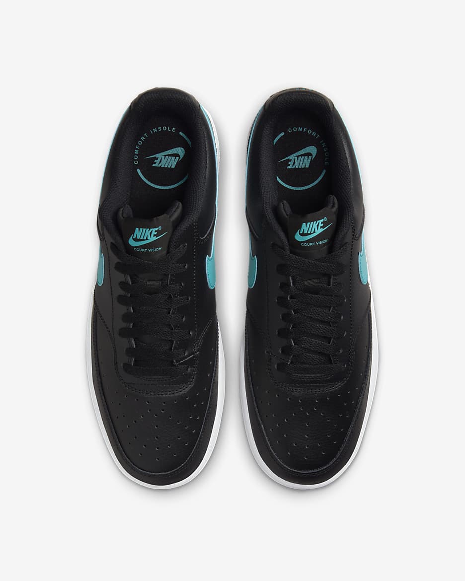 Nike Court Vision Low férficipő - Fekete/Fehér/Dusty Cactus