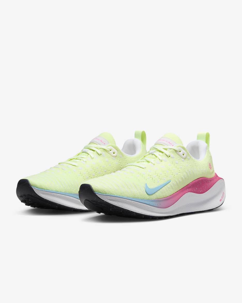 Tenis de correr en carretera para mujer Nike InfinityRN 4 - Voltio ligero/Blanco/Obsidiana/Azul acuario