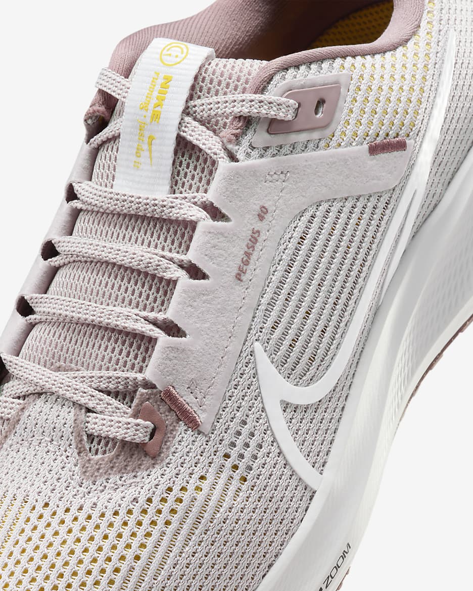 Nike Pegasus 40 Women's Road Running Shoes - Platinum Violet/Smokey Mauve/Saturn Gold/Summit White