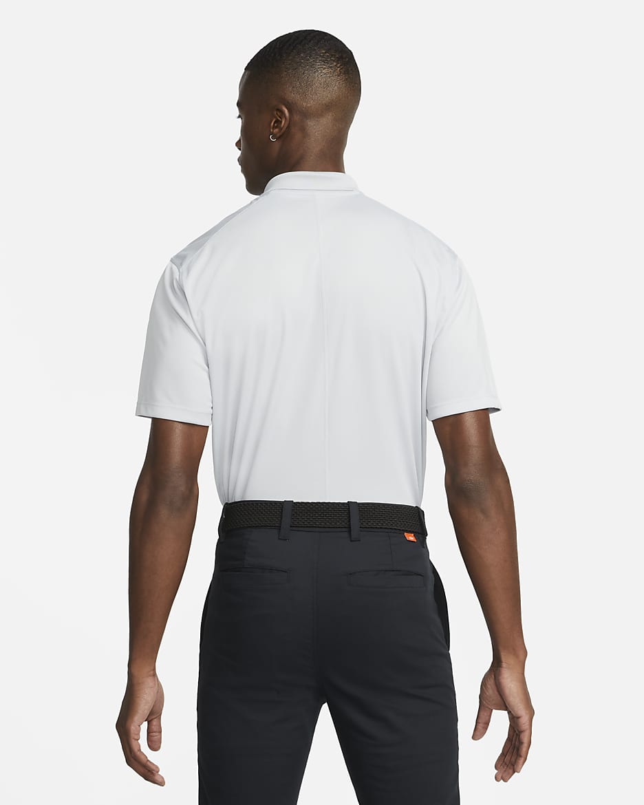 Polo de golf Nike Dri-FIT Victory pour Homme - Light Smoke Grey/Blanc