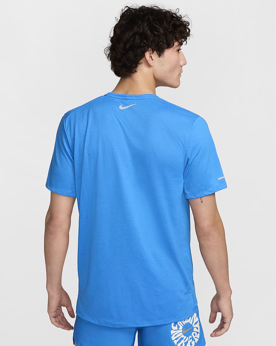 Nike Rise 365 Run Energy Men's Dri-FIT Short-Sleeve Running Top - Light Photo Blue/Summit White