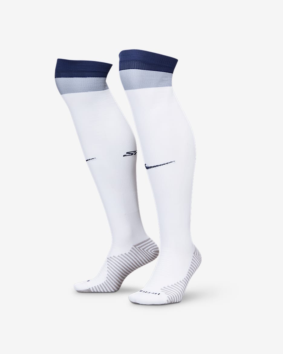 Tottenham Hotspur Strike İç Saha Nike Dri-FIT Diz Boyu Futbol Çorapları - Beyaz/Binary Blue/Ashen Slate/Binary Blue