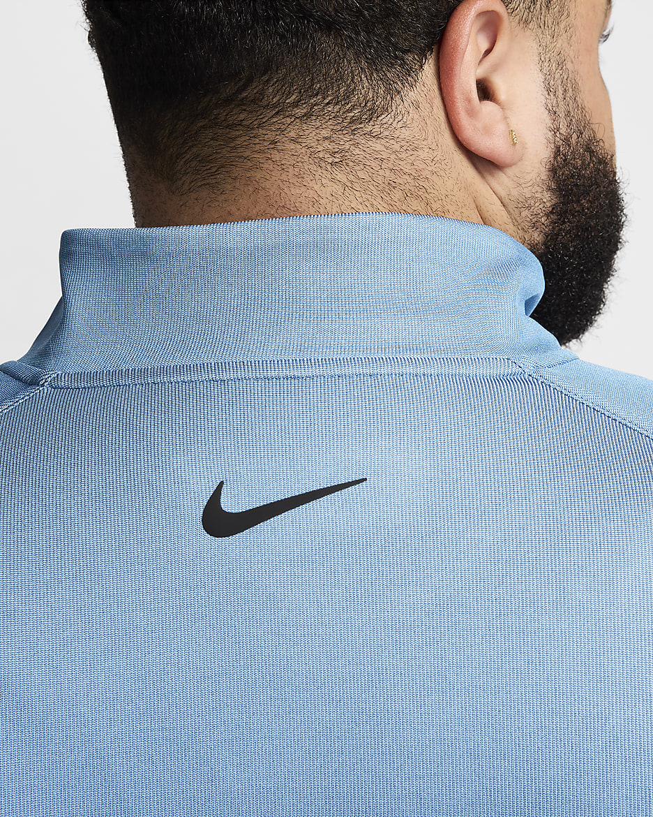 Haut de golf à demi-zip Dri-FIT ADV Nike Tour pour homme - Aegean Storm/Glacier Blue/Noir