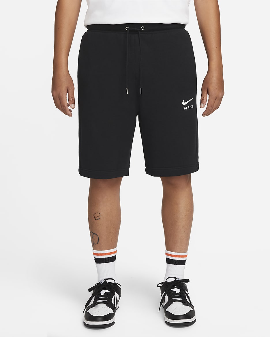 Nike Sportswear Air Men's French Terry Shorts - Black/White