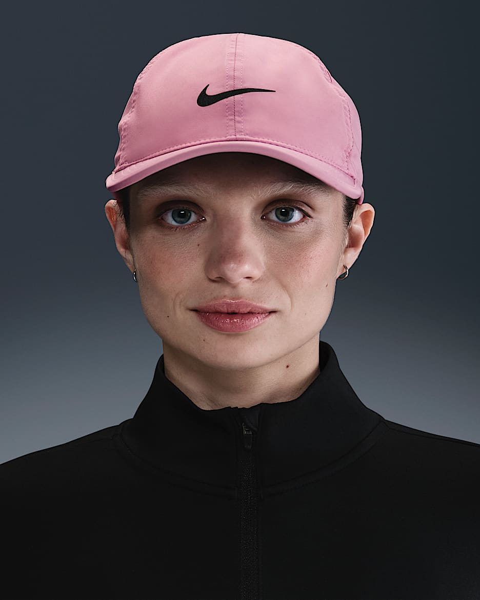 Gorra sin estructura Nike Dri-FIT Club Featherlight - Rosa elemental/Negro