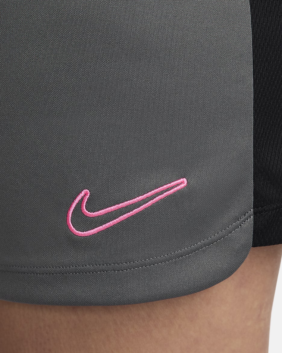 Nike Dri-FIT Academy 23 Women's Football Shorts - Iron Grey/Black/Sunset Pulse