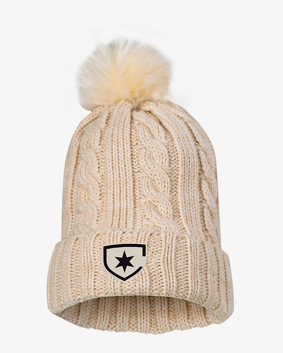 Chicago Red Stars Nike NWSL Knit Beanie - Oatmeal