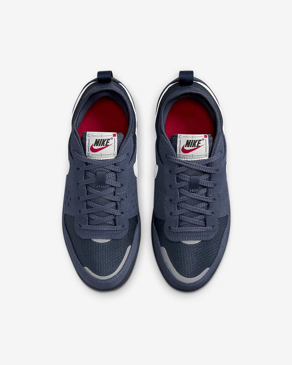 Nike C1TY "Coveralls" Genç Çocuk Ayakkabısı - Obsidian/Thunder Blue/Fire Red/Summit White