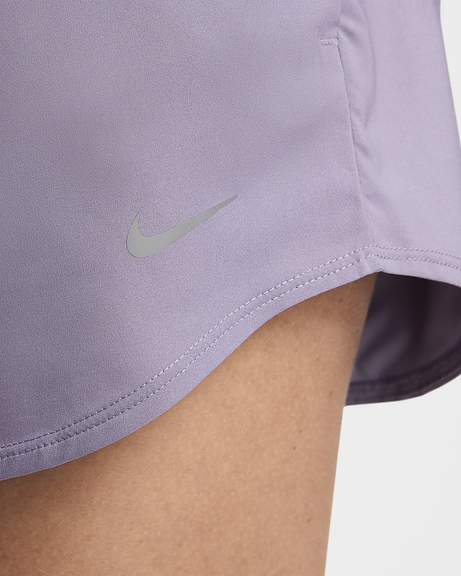 Shorts con forro de ropa interior Dri-FIT de tiro ultraalto de 8 cm para mujer Nike One - Alba