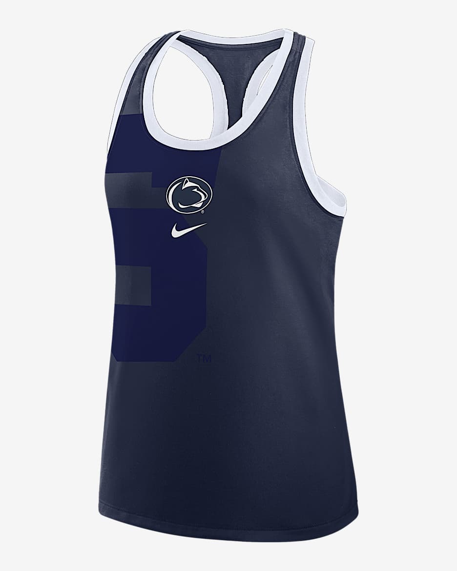 Penn State Primetime Shadow Women's Nike College Racerback Tank Top - Navy