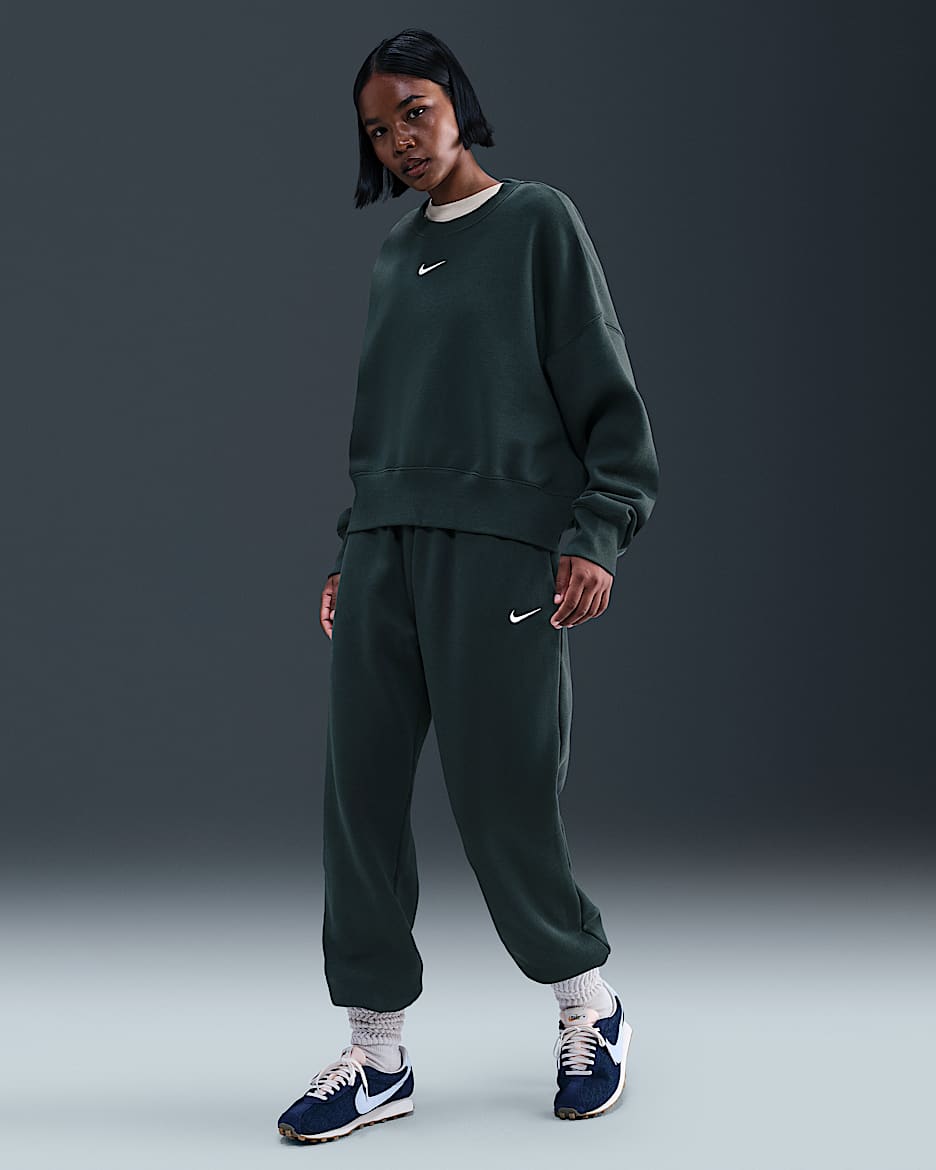 Nike Sportswear Phoenix Fleece Women's High-Waisted Oversized Sweatpants - Seaweed/Sail
