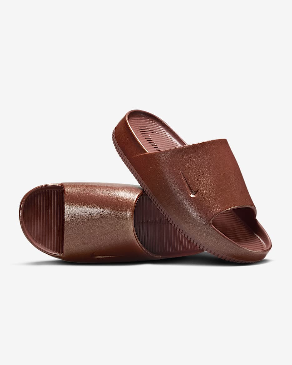 Nike Calm Women's Slides - Red Sepia/Red Sepia