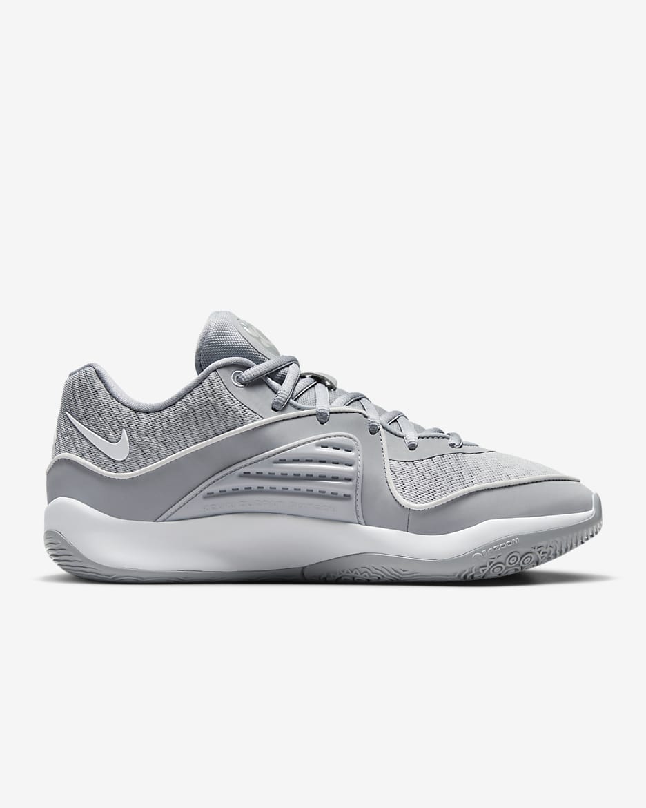 KD16 Basketball Shoes - Wolf Grey/White