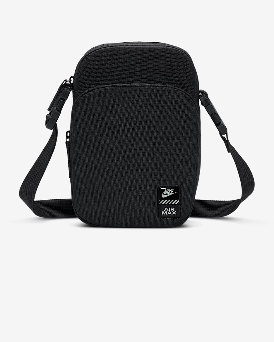 Nike Air Max Heritage Cross-Body Bag (4L) - Black/Black/Dark Smoke Grey